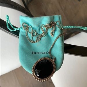 Tiffany and Co onyx pendant